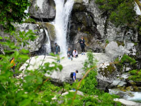 Cold creek waterfall