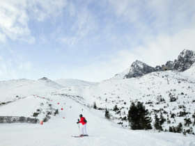 Skiing Skalnate Pleso Tatras Slovakia